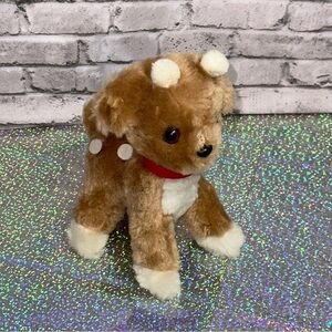 Russ Holiday Plush Vintage 1978 Russ Berrie Plus Donder Reindeer Christmas Plush